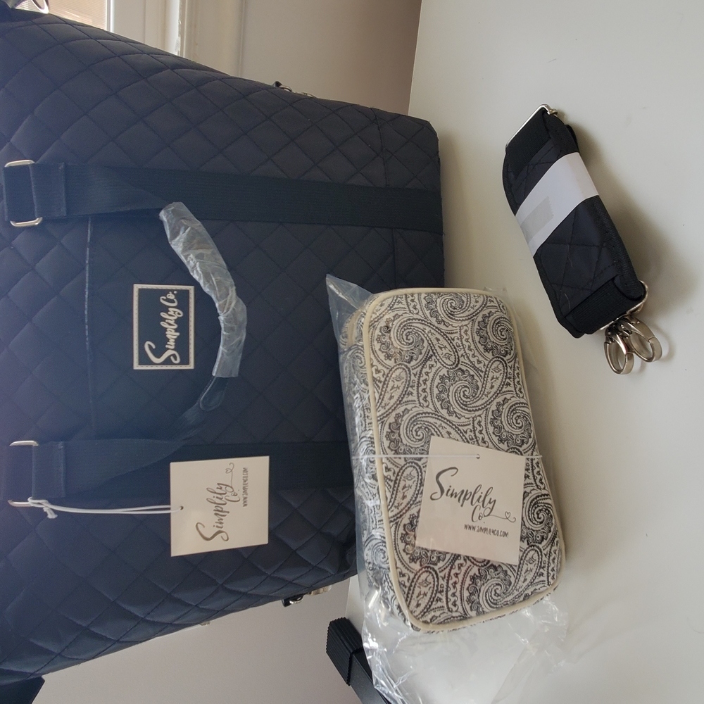 NEW Simplily Co. Quilted Tote Bag Set